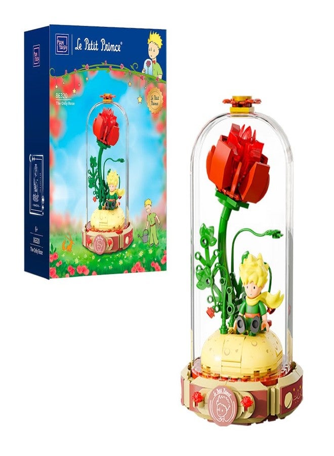 PANTASY Le Petit Prince Rose Flower Building Bricks Set, The Little Prince Only Rose Creative Construction Kit, Rose Bouquet Flower Garden Gift for Adults and Kids - Image 1